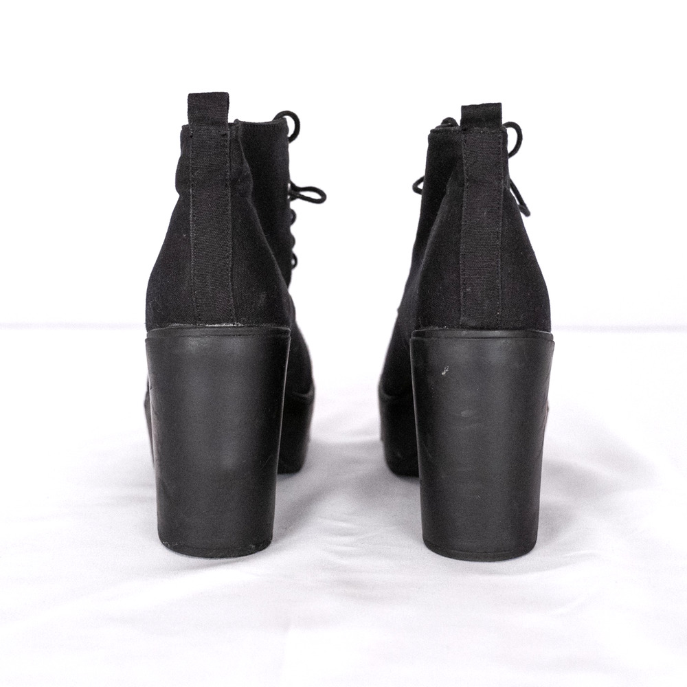 Zara TRF Trafaluc Women's 4" Heel Lace-Up Platform Ankle Boots EU SZ 41 US 10.5 - Picture 5 of 7